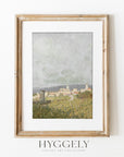 Vintage City and Field Art Print L195