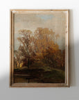 Autumn Vintage Field Landscape Art Print L0191