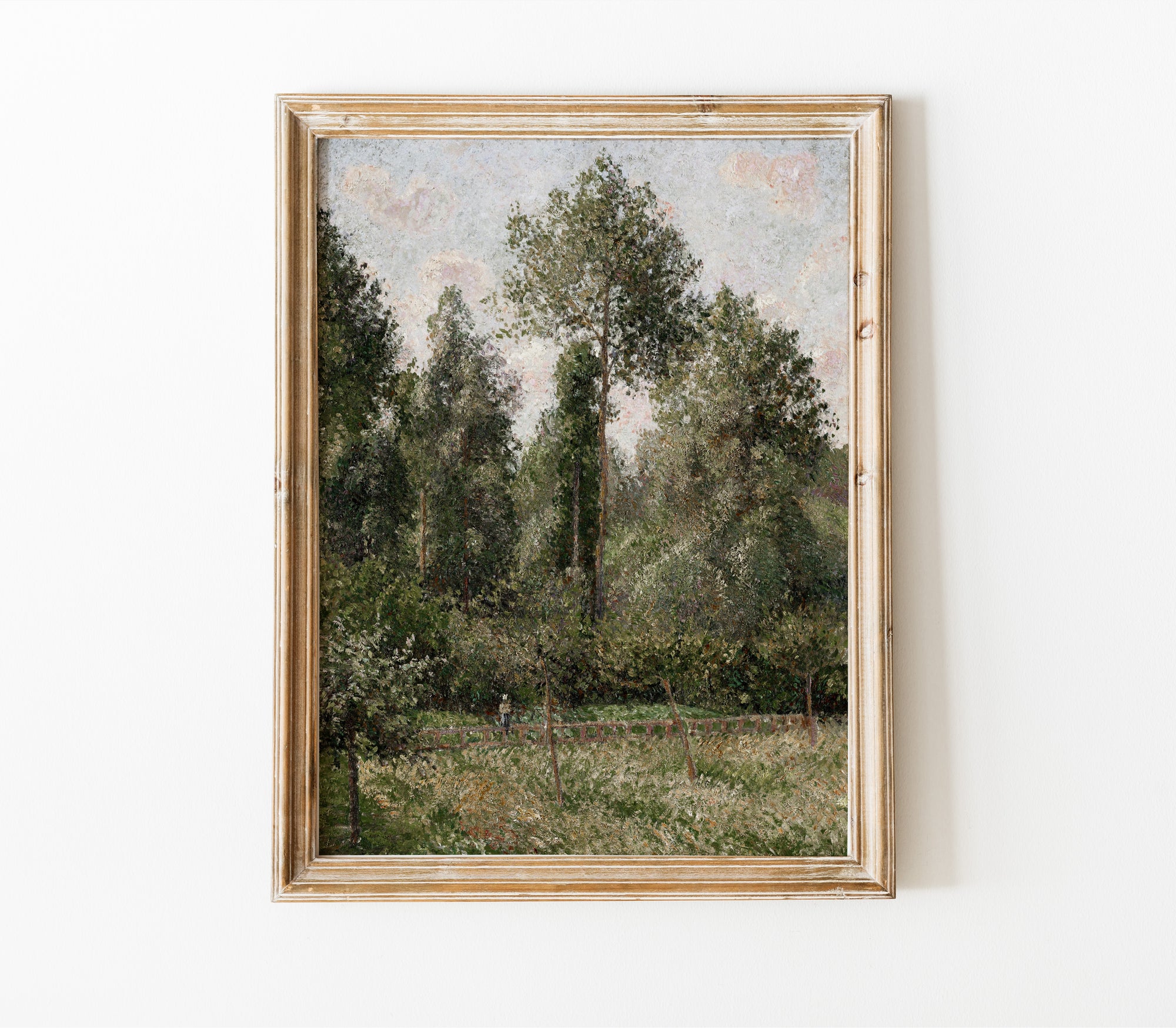 Vintage Tree Landscape Art Print L0192