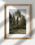 Vintage Tree Landscape Art Print L0192