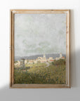 Vintage City and Field Art Print L195