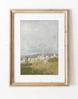 Vintage City and Field Art Print L195