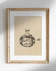 Vintage Jar with Lid II Art Print SK0151