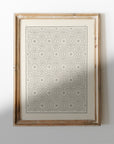 Antique Geometric Pattern Art Print SK0155