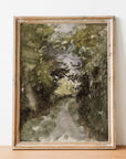 Vintage Forest Landscape Art Print L0120