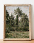 Vintage Tree Landscape Art Print L0192