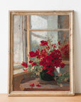 Vintage Florals in Vase Art Print L0194