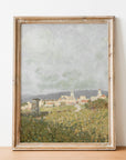 Vintage City and Field Art Print L195