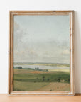 Vintage Pastel Landscape Art Print L0196