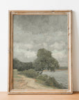 Vintage Muted Landscape Art Print L0197