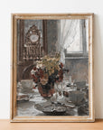Antique Floral Vase Still Life Art Print S0208