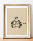 Vintage Jar with Lid II Art Print SK0151