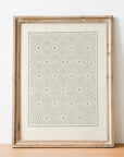 Antique Geometric Pattern Art Print SK0155