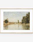 Vintage Nautical Landscape Art Print L0111