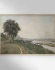 Vintage Overcast Landscape Art Print L0162