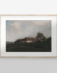 Vintage Hilltop Cottage Landscape Art Print L0165