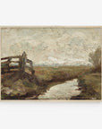 Vintage Farm Landscape Art Print L0117