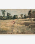 Vintage Farmland Fields Landscape Art Print L0134