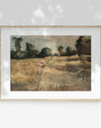 Vintage Farmland Fields Landscape Art Print L0134