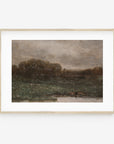 Vintage Moody Field Landscape Art Print L0135