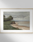 Vintage Coastal Seaside Landscape Art Print L0140