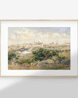 Vintage Village Landscape Art Print L0144