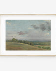 Vintage Hilltop Landscape Art Print L0146