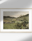 Vintage Village Landscape Art Print L0121