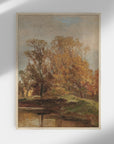 Autumn Vintage Field Landscape Art Print L0191