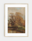 Autumn Vintage Field Landscape Art Print L0191