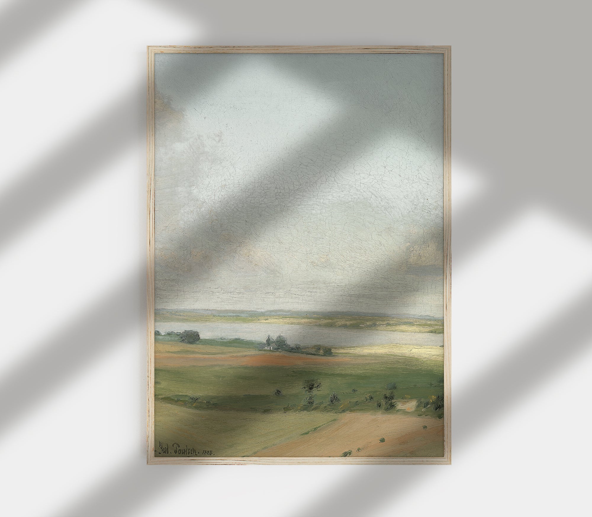 Vintage Pastel Landscape Art Print L0196
