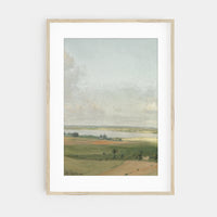 Vintage Pastel Landscape Art Print L0196