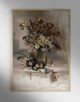 Vintage Floral Vase Still Life Art Print S0206