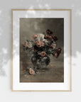 Vintage Moody Flower in Vase Art Print S0207