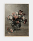 Vintage Moody Flower in Vase Art Print S0207