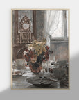 Antique Floral Vase Still Life Art Print S0208