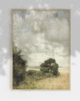 Vintage Field Landscape Art Print L0156