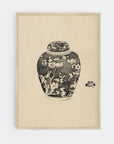 Vintage Jar with Lid Art Print SK0143
