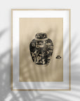 Vintage Jar with Lid Art Print SK0143