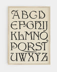 Antique Alphabet Art Print SK0154