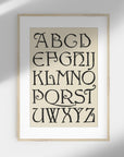 Antique Alphabet Art Print SK0154