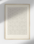 Antique Geometric Pattern Art Print SK0155
