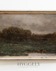 Vintage Moody Field Landscape Art Print L0135