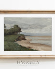 Vintage Coastal Seaside Landscape Art Print L0140