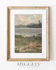 Vintage Watercolor Landscape Art Print L0199