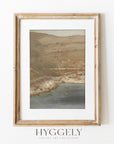 Antique Coast Landscape Art Print L0203