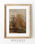 Autumn Vintage Field Landscape Art Print L0191