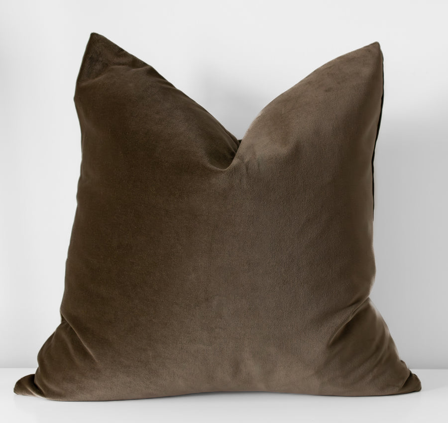 Olive | Velvet Pillow Cover