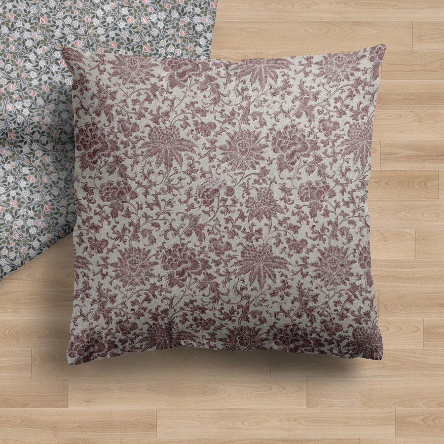 Timeless Blooms IV Vintage Floral Pillow Cover