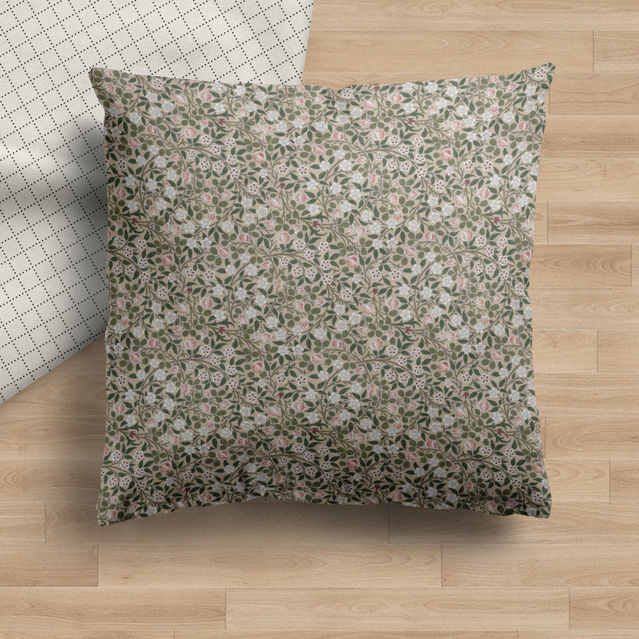 Lily | Neutral Floral Pillow Cover